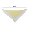 Unique Bargains Solid Color French Lace Triangle Bandana 1 Pc - 3 of 4
