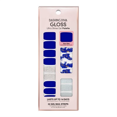 Dashing Diva Gloss Ultra Shine Gel Palette Nail Art - Imperial Jasper - 32pc