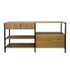 Vynxaria Living Room Side Cabinet: Sturdy Storage Sideboard for Kitchen Utensils, TV, and Buffet, Durable Iron Frame Support, Versatile and Stylish. - 4 of 4