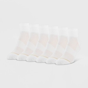 All Pro Women's 6pk Aqua FX Ankle Socks - 1 of 3