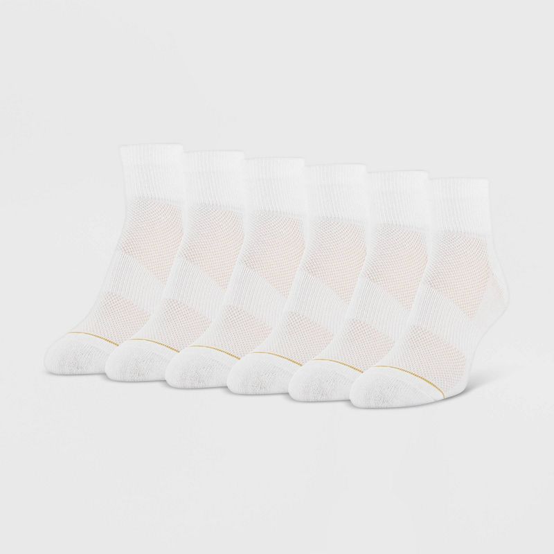 All Pro Women's 6pk Aqua FX Ankle Socks, 1 of 6