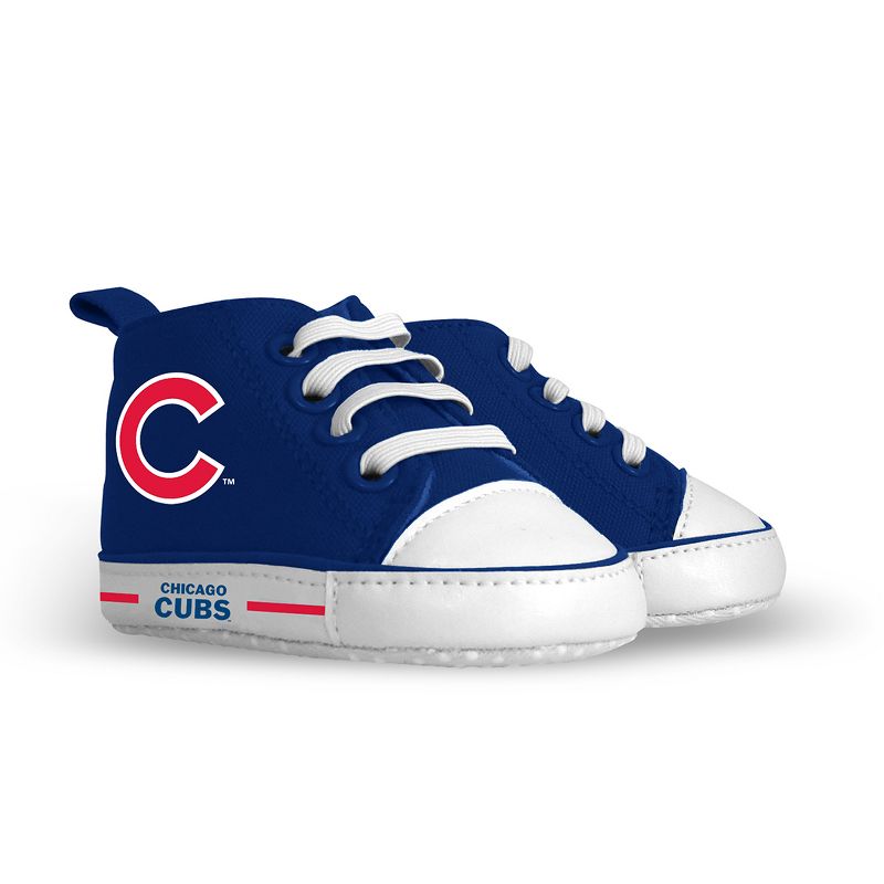 Baby Fanatic Pre-Walkers High-Top Unisex Baby Shoes -  MLB Chicago Cubs, 1 of 6