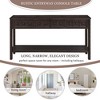 CuisinSmart 60'' Entry Console Table with 4 Drawers, Wood Console Table with Bottom Shelf, Hallway Console Table for Living Room, Espresso Color - 4 of 4