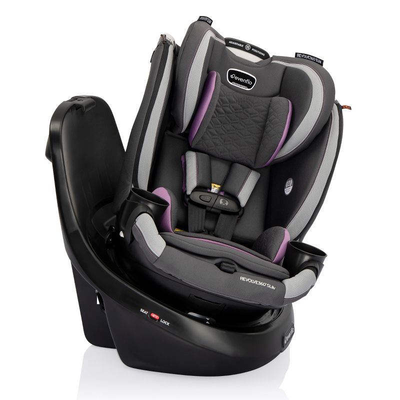 Evenflo Revolve 360 Slim 2-in-1 Rotational Convertible Car Seat with Quick Clean Cover, 5 of 37