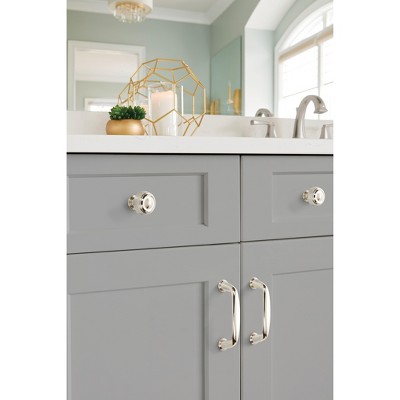 Polished Nickel 3" Modern Bar Cabinet Pull