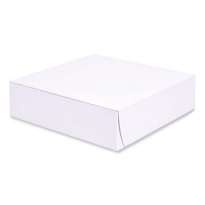 SCT Bakery Boxes, Standard, 9 x 9 x 2.5, White, Paper, 250/Carton - 1 of 4