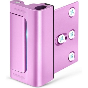 DOMETOUR Home Security Door Reinforcement Lock, Child Proof Metal Deadbolt Latch, Front Door Defender - 1 of 4