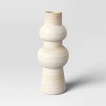 Tall Ceramic Textured Vase - Threshold™