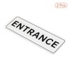 Unique Bargains Smooth Self-Adhesive Decor Home Business ENTRANCE Sign 2 Pcs - 3 of 4