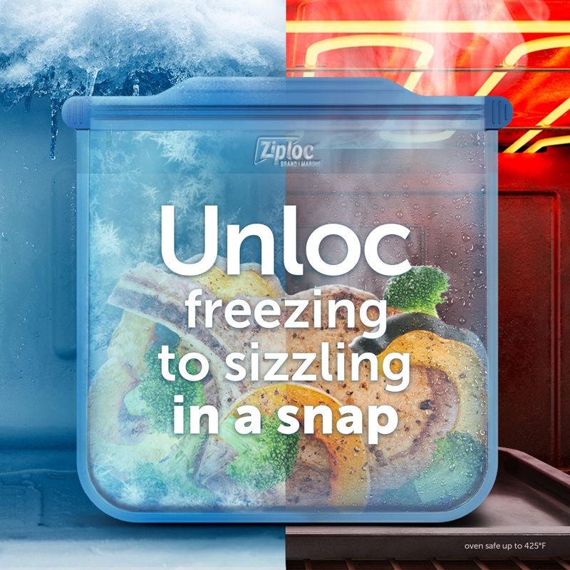 Ziploc Endurables Reusable Silicone Food Storage Pouch - Large &#8211; 64 fl oz, 6 of 27
