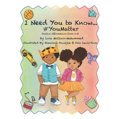 I Need You To Know...#You Matter - by  Lora McClain- Muhammad (Paperback)