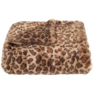 Leopard Print Throw Blanket - 50" x 60" - Safavieh . - 1 of 3