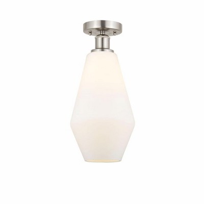 Cindyrella - 1 Light Semi-Flush Mount In Nautiical Style-14.75 Inches Tall and 7 Inches Wide