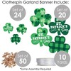 Big Dot of Happiness Shamrock St. Patrick’s Day - Saint Patty’s Day Party Decorations - Clothespin Garland Banner - 44 Pieces - image 4 of 4