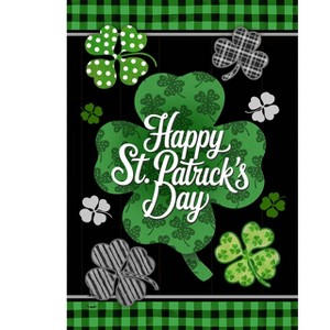 Briarwood Lane St. Patrick's Day Garden Flag 12x18 For Outdoor Scattered Shamrocks For St. Patrick's Day Garden Flag Flags For Outside - 1 of 3