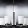 Urban Ambiance Luxury Modern Chandelier 18.625''H x 24''W,  Midnight Black Finish,  Broome Collection, UHP4108 - 4 of 4