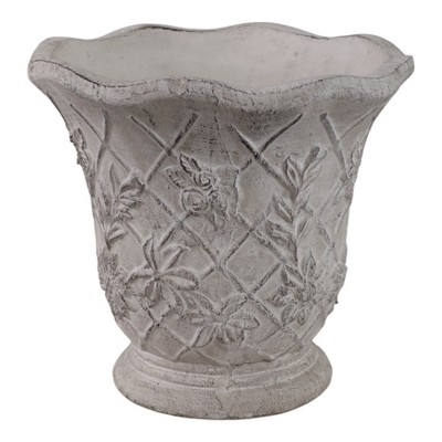 Flower Pot and Planter for Home Decor - Terracotta Planter for Indoor and Outdoor Use - Plant Stand Ideal for Patio and Garden Decor - 9" Tan