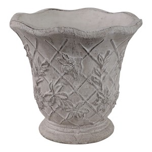 Flower Pot and Planter for Home Decor - Terracotta Planter for Indoor and Outdoor Use - Plant Stand Ideal for Patio and Garden Decor - 9" Tan - 1 of 4