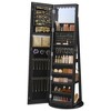 Jewelry Cabinet Standing Spinning Jewelry Armoire Organizer Box - 2 of 4