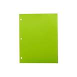 JAM Paper 3 Hole Punch 24lb Colored Paper 8.5 x 11 Ultra Lime Green 100 Sheets/Pack (354428160)
