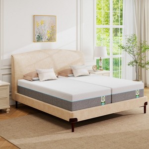 Dyonery 12 Inch Memory Foam Mattress Hybrid Mattresses Cooling Gel Therapeutic Extra Firm Comfort&Support for Back Pain Pressure Relief - 1 of 4