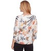 Alfred Dunner Womens Watercolor Floral Crewneck Top - 2 of 4
