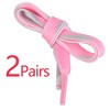 Elerevyo Gender Neutral Colorful Soft Flat Shoe Laces for Sneakers Sports 2 Pairs - 3 of 4