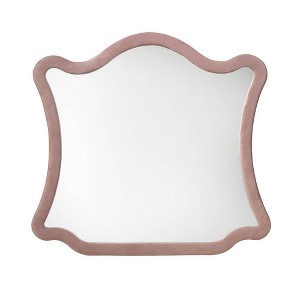 Acme Furniture Salonia Dresser Mirror Pink Velvet - 1 of 4