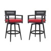 Christopher Knight Home Alston Outdoor Swivel Aluminum 29.5" Barstool with Removable Sunbrella Cushion(Set of 2) - 2 of 4