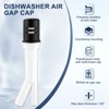 WOWOW 8.67 in. x 2.28 in. x 1.8 in. Dishwasher Air Gap Cover in Chrome - 3 of 4