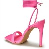 Women's Wo's Strappy Lace Up Stilettos High Heel Sandals - GENSHUO - 2 of 4