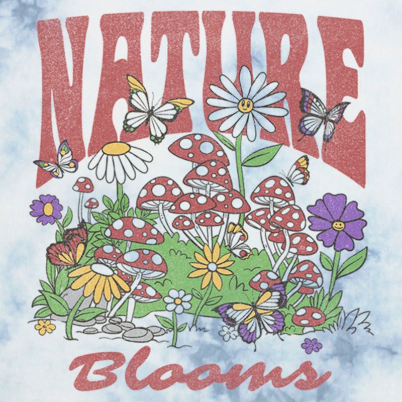 Juniors Womens Lost Gods Nature Blooms Plants T-Shirt, 2 of 5