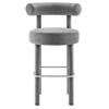 Modway Toulouse Performance Velvet Bar Stool - 4 of 4