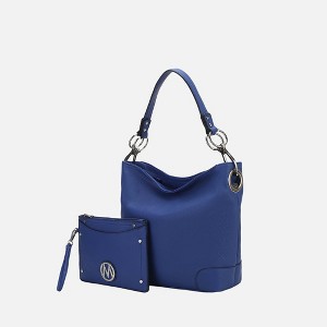MKF Collection Viviana Vegan Leather Hobo Bag with Matching Wristlet by Mia K - 1 of 4