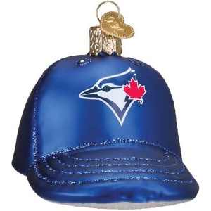 Old World Christmas Blown Glass Ornament for Christmas Tree, Toronto Blue Jays Baseball Cap - 1 of 3