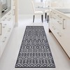 Indoor Outdoor Area Rug Moroccan Geometric Farmhouse Rug Low Pile Stain-Resistant Easy Care Carpet for Living Room Bedroom Backyard Patio - 2 of 4