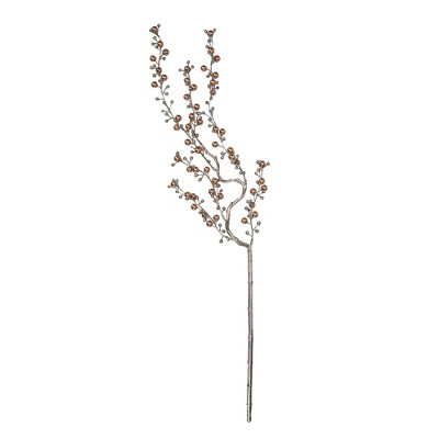 Northlight 36" Gold Juniper Rose Glittered Artificial Christmas Spray