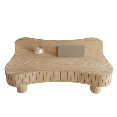 LiragoLift Top Coffee Table Natural Wood Hidden Storage Hydraulic Lift 5 Min Assembly 13.01"H x 27.17"D x 42.52"W