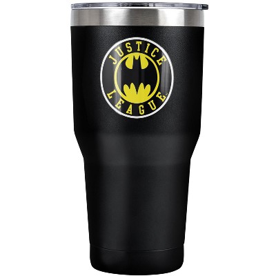 Justice League Batman Athletic Logo Steel Tumbler 30oz Coffee Travel Mug