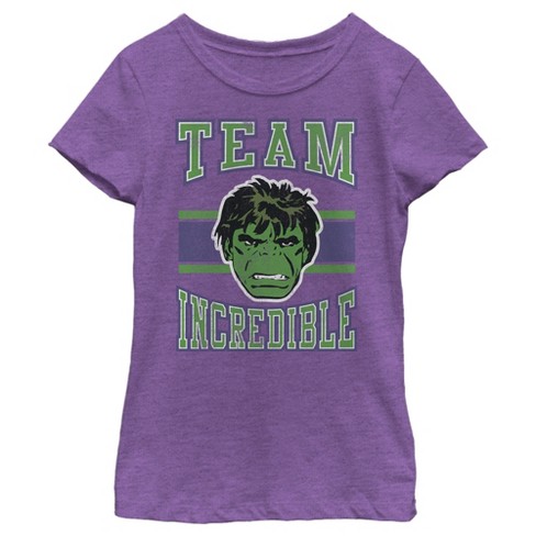 Girl's Marvel Hulk Team Incredible T-Shirt - image 1 of 3