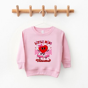 The Juniper Shop Little Miss Valentine Skateboard Toddler Graphic Sweatshirt - 1 of 3