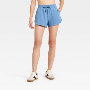 Women's Active Comfort French Terry High-Rise Shorts - All In Motion™ - 1 of 4