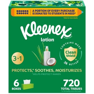 Kleenex Lotion 3-Ply Facial Tissue - 1 of 4