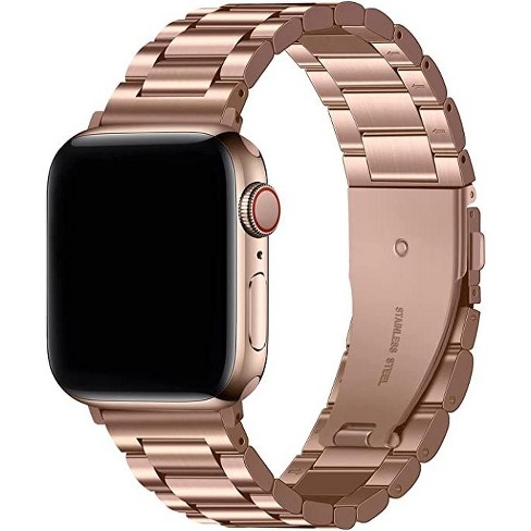 Worryfree Gadgets Metal Mesh Magnetic Apple Watch Band 45/44/42mm And  41/40/38mm Fashion Band With Sport Clasp For Iwatch Series 8 7 Se 6 5 4 3 2  1 : Target