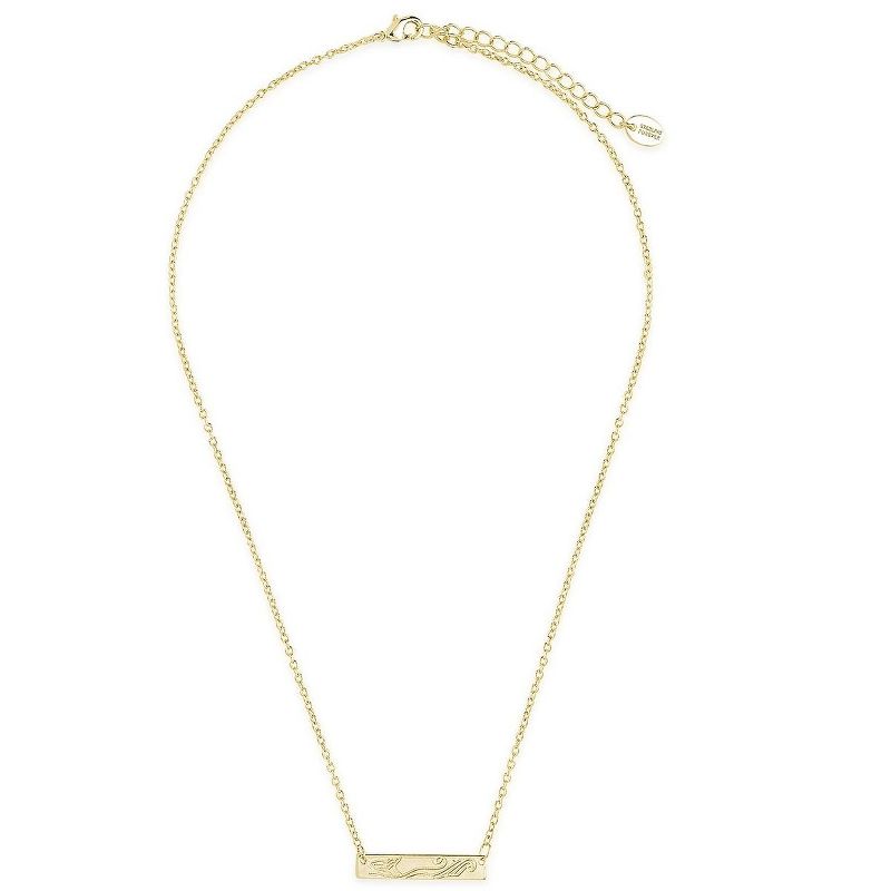 SHINE by Sterling Forever Swimming Siren Bar Pendant Necklace, 4 of 7
