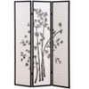 Roundhill Furniture 3-Panel Oriental Shoji Screen/Room Divider, Black - 4 of 4