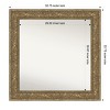 Amanti Art Luxe Non-Beveled Framed Bathroom Vanity Wall Mirror - 3 of 4