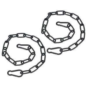 Unique Bargains Stainless Steel Outdoor Furniture Accessories Fitness Hammock Swing Chair Hanging Chains 2 Pcs - 1 of 4