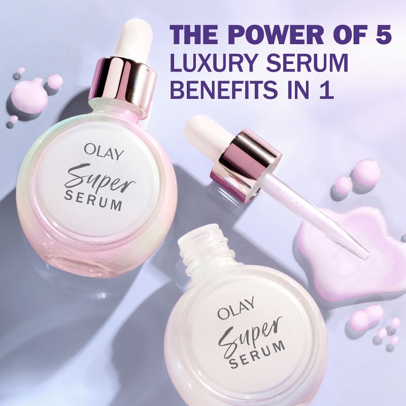Olay Super Serum 5 in 1 Benefit Face Serum - 1 fl oz, 3 of 13
