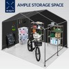 Best Choice Products 10x8ft Outdoor Fabric Storage Shed, Steel Frame, Dual Zipper Doors, Window - 3 of 4